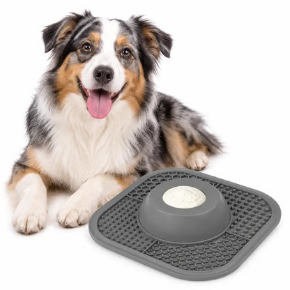 Purrgoo Paw Interactive Dog Lick Bowl for Yogurt & Frozen Treats, Slow Feeder Puzzle Bowl with Anti-Slip Base, Ball-In Treat Dispensing Design, Dog Enrichment Toy for Mental Stimulation, Boredom Relief Feeding Accessory for Puppies F Stopper Slobber